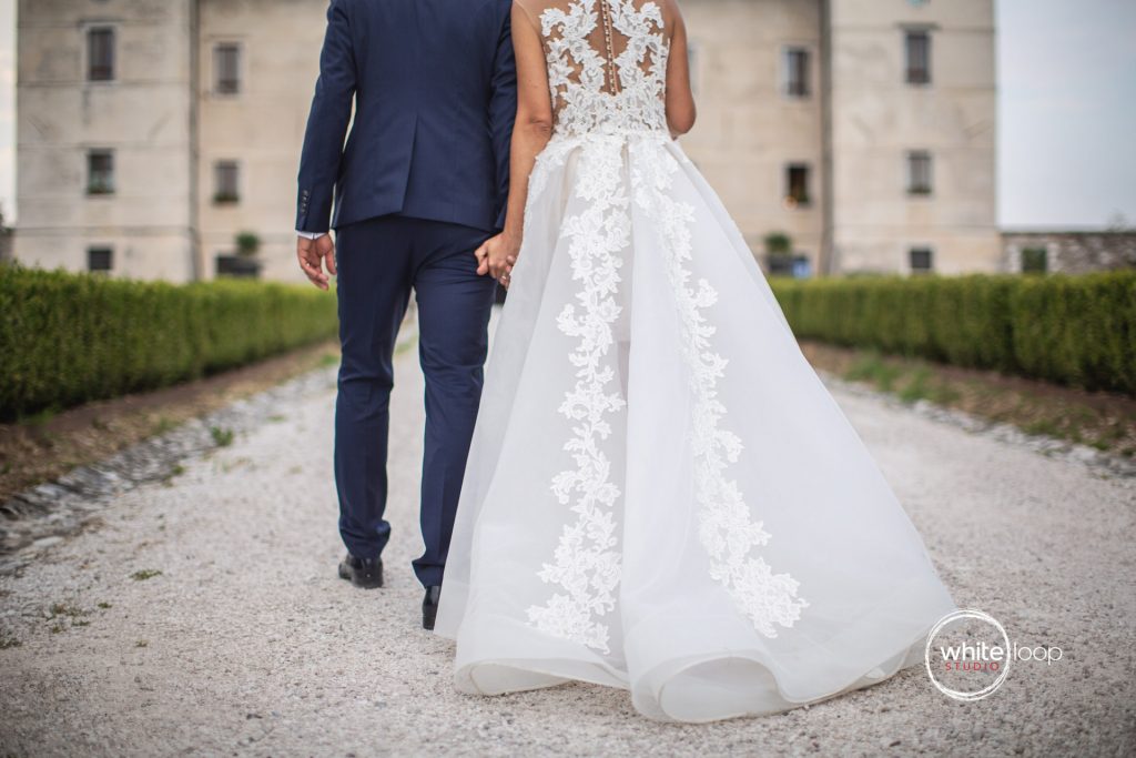 Sara and Riccardo Wedding, Bride and Groom Portrait, Castello di Susans, Gorizia, Italy